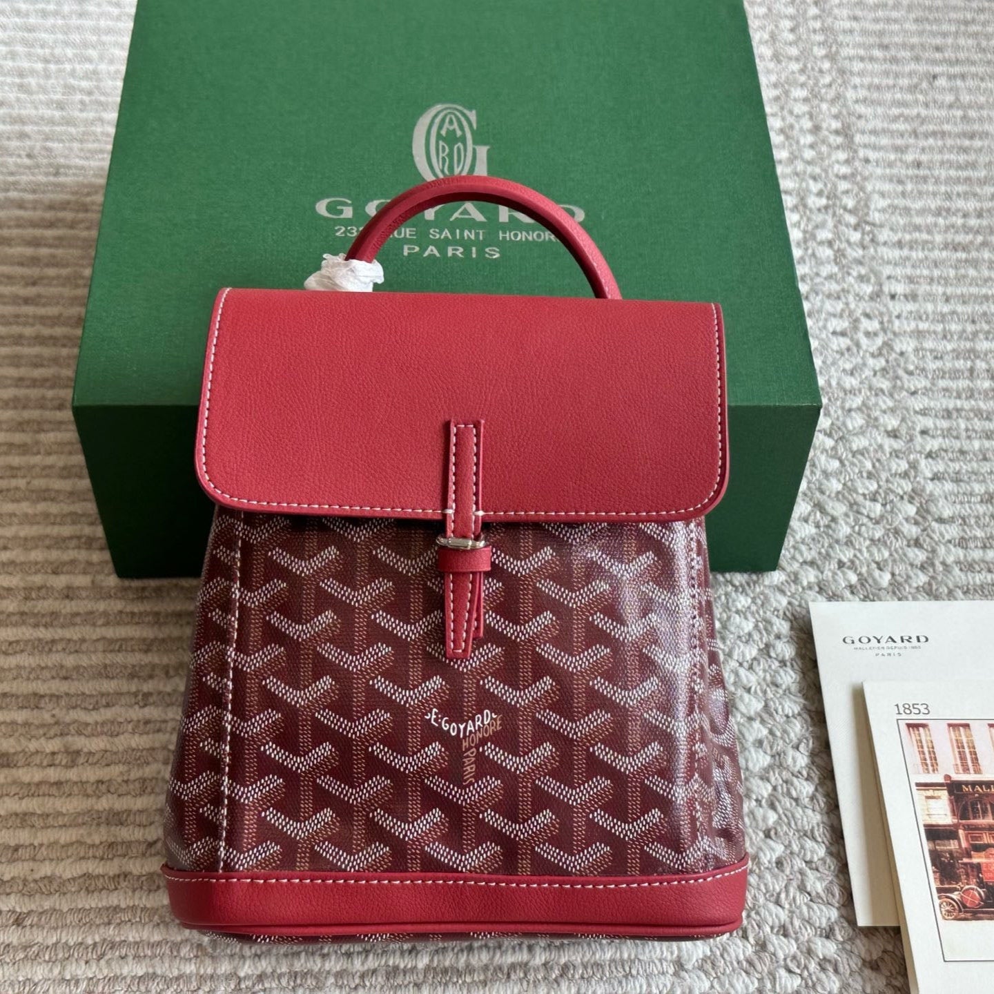 Vintage Leather Unisex Mini Backpack