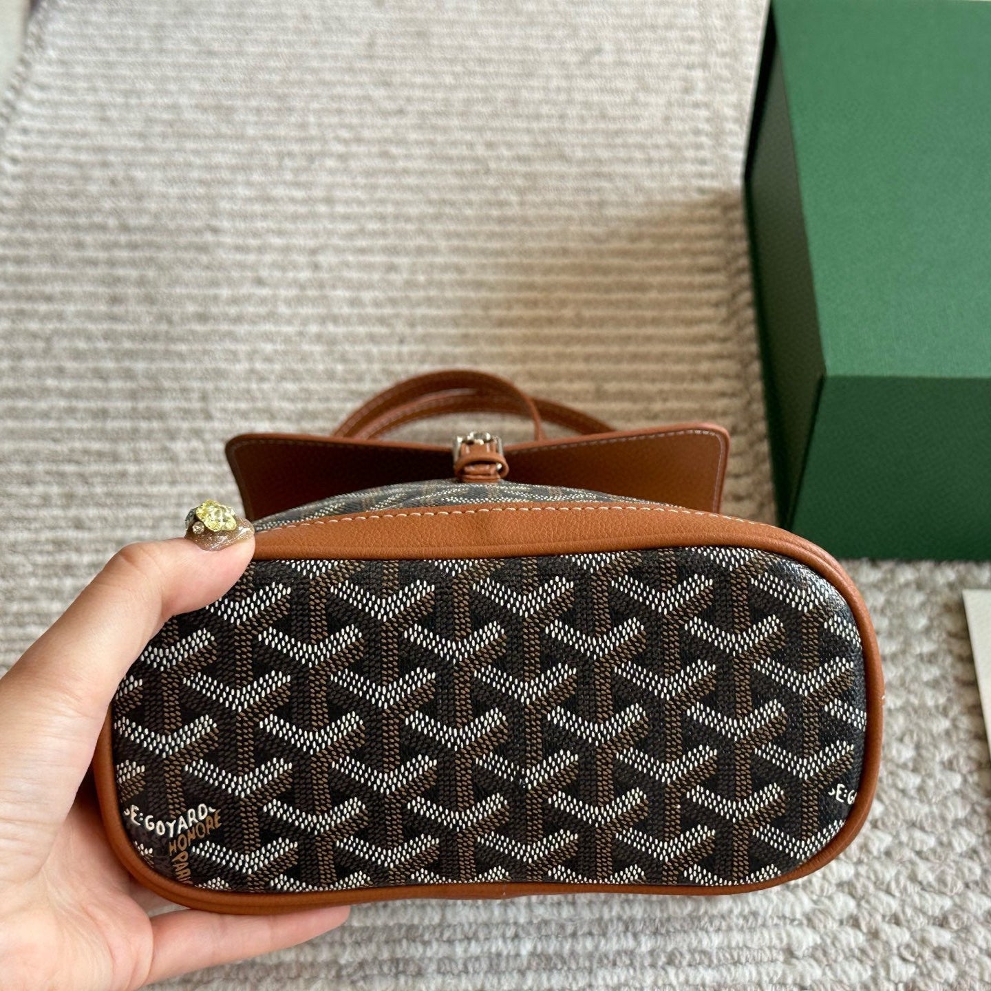 Vintage Leather Unisex Mini Backpack