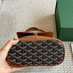 Vintage Leather Unisex Mini Backpack