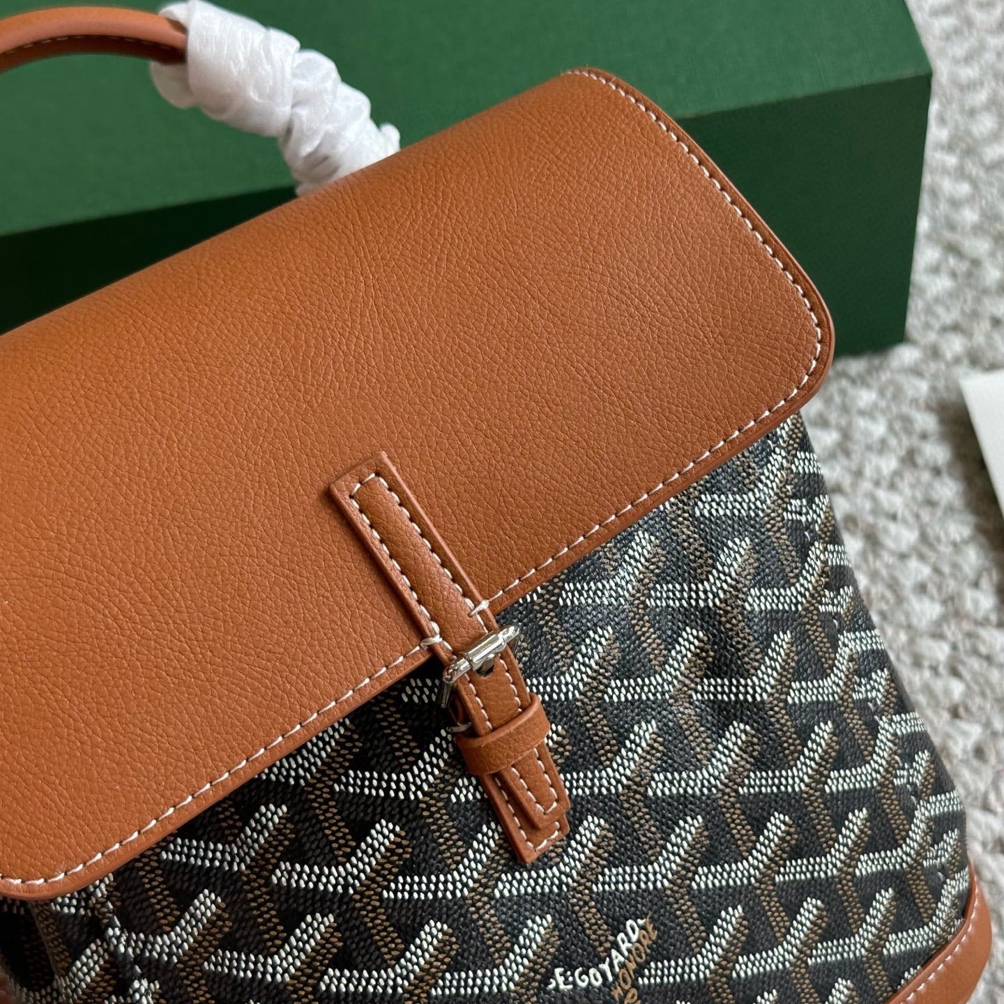 Vintage Leather Unisex Mini Backpack