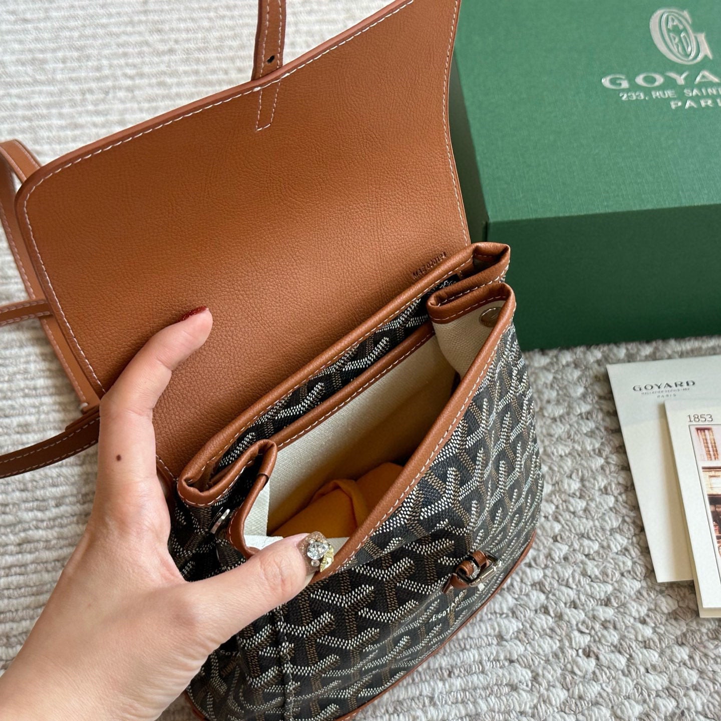 Vintage Leather Unisex Mini Backpack