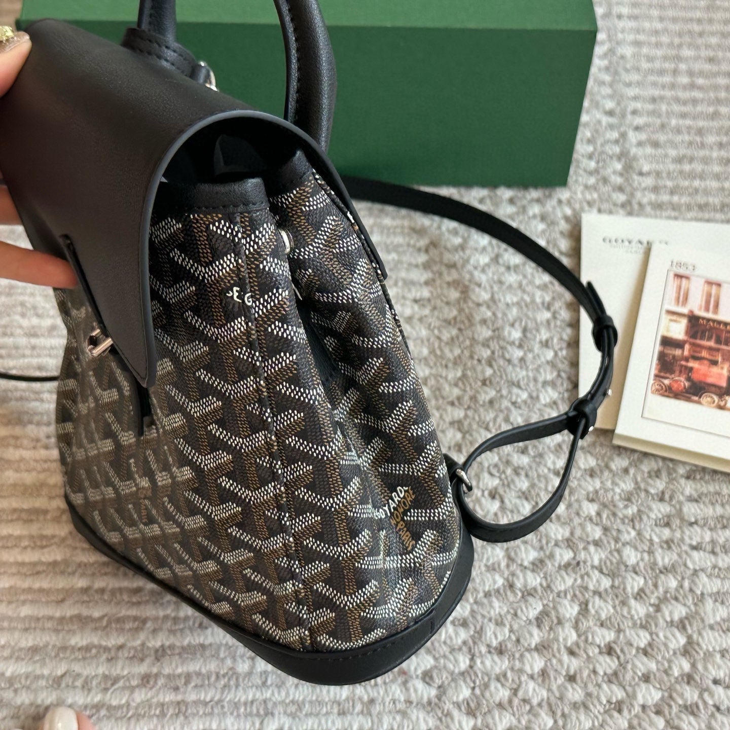 Vintage Leather Unisex Mini Backpack