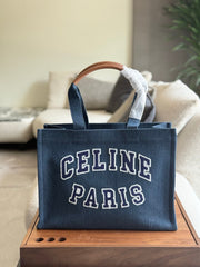 Large denim tote bag