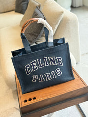 Large denim tote bag