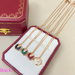 Double-sided mother-of-pearl necklace