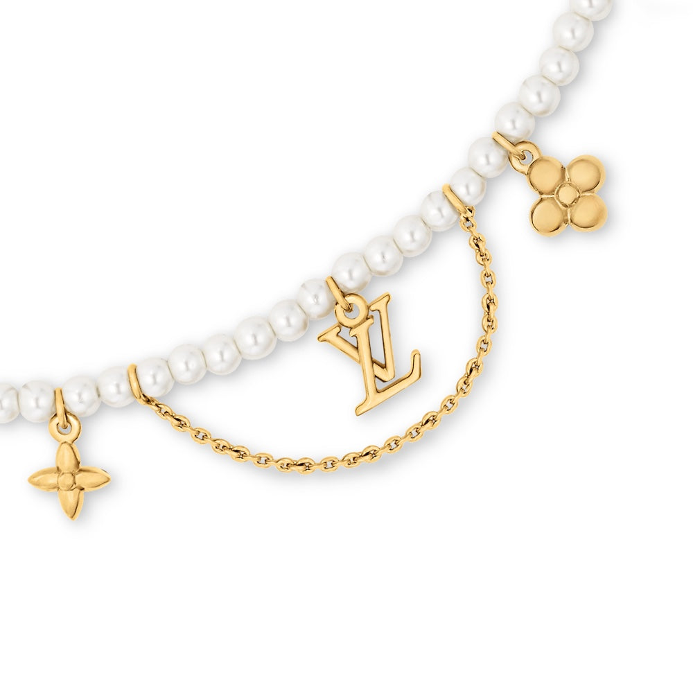 Double-layer pearl pendant bracelet and necklace