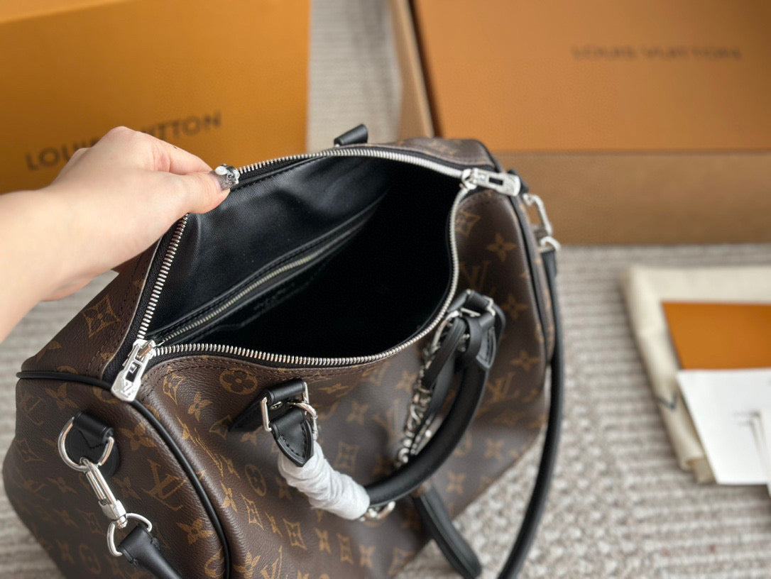 Vintage Trendy Leather Pillow Bag