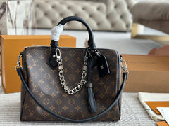 Vintage Trendy Leather Pillow Bag