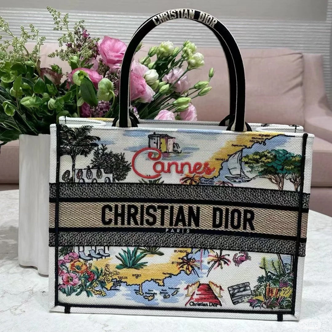 Elegant Jacquard Tote Bag