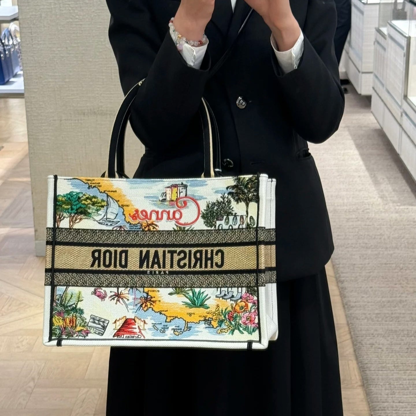 Elegant Jacquard Tote Bag