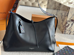 Black Leather Chain Handbag