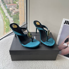 Gemstone High-Heeled Sandals