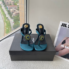 Gemstone High-Heeled Sandals