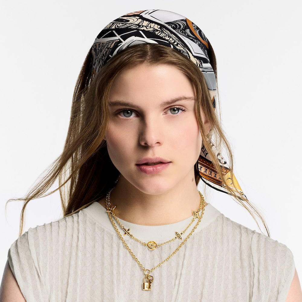 Floral Lettering Detachable Double Necklace