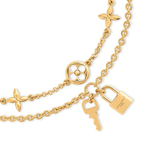 Floral Lettering Detachable Double Necklace
