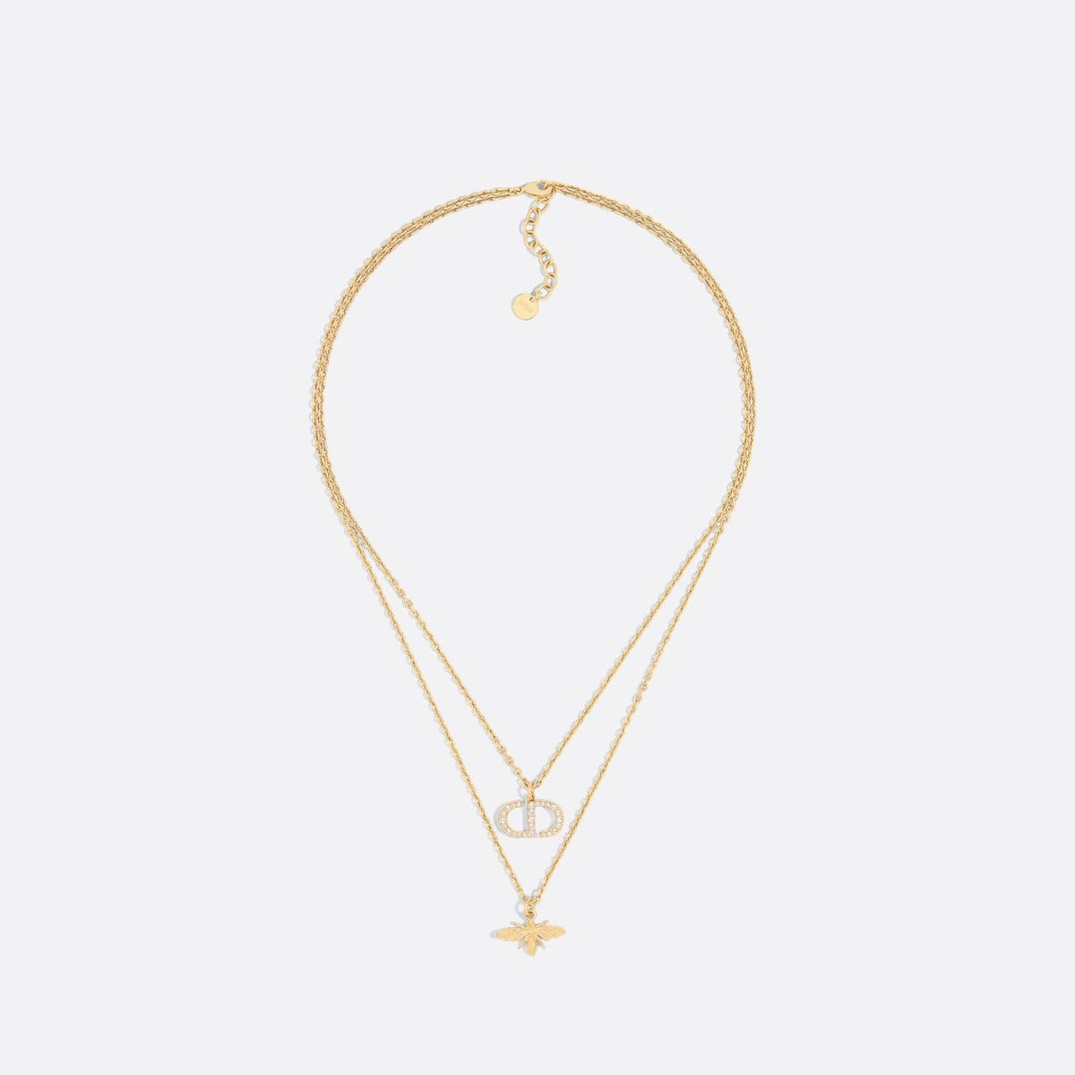 Bee crystal necklace