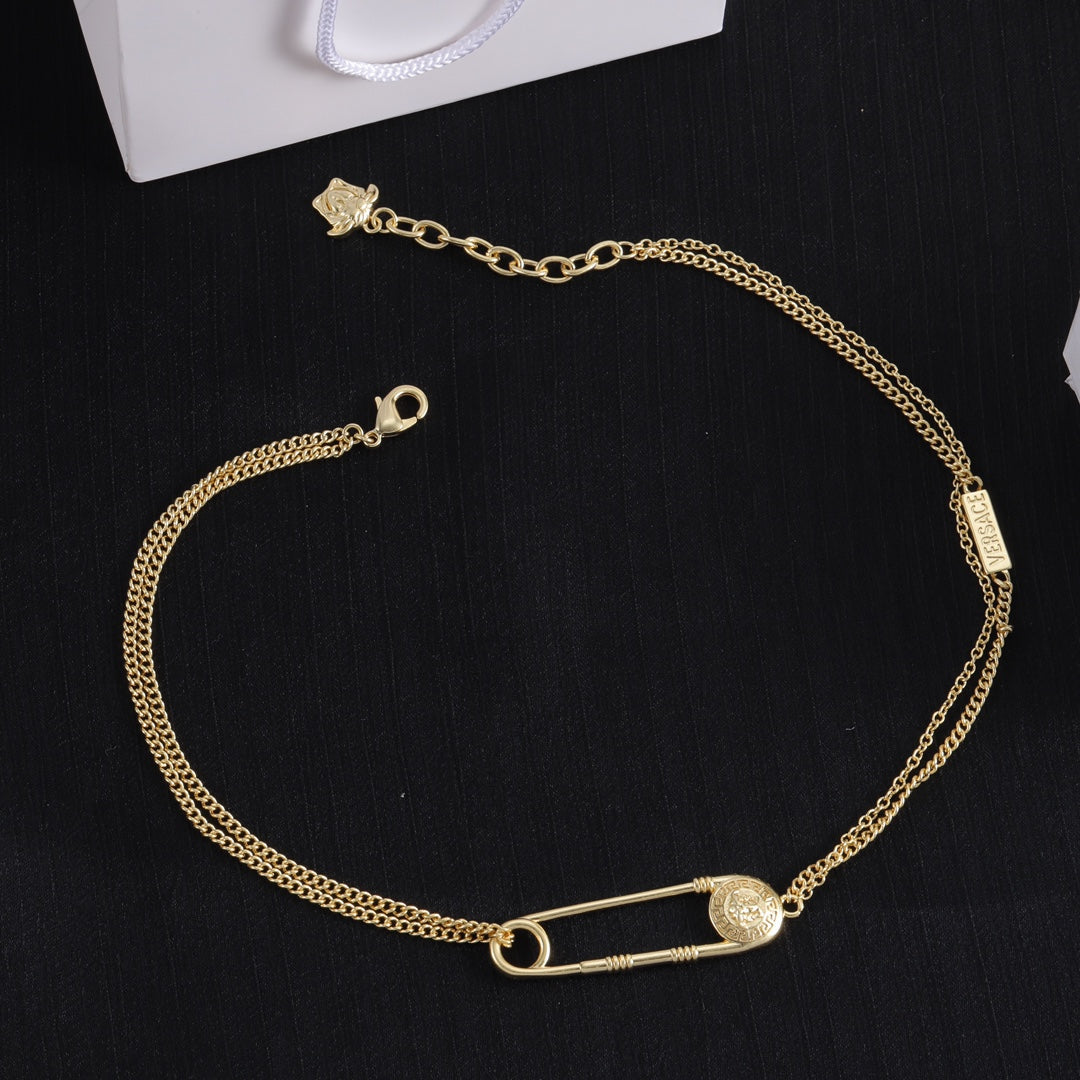 Vintage Pin Bracelet and Necklace Set