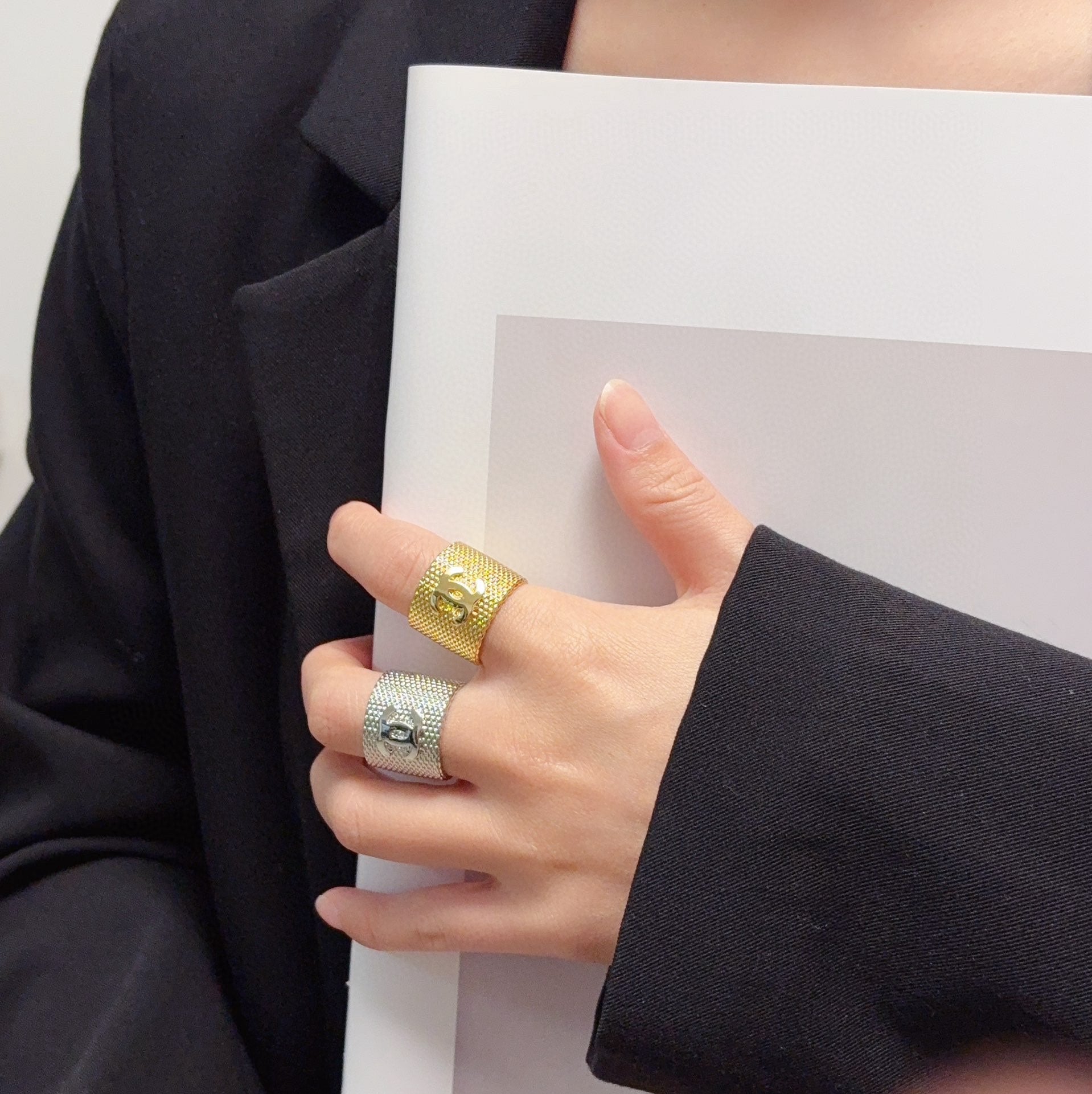 Vintage Braided Wide Ring