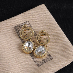 Vintage White Crystal Jewelry Set