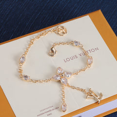 Gold rhinestone jewelry set