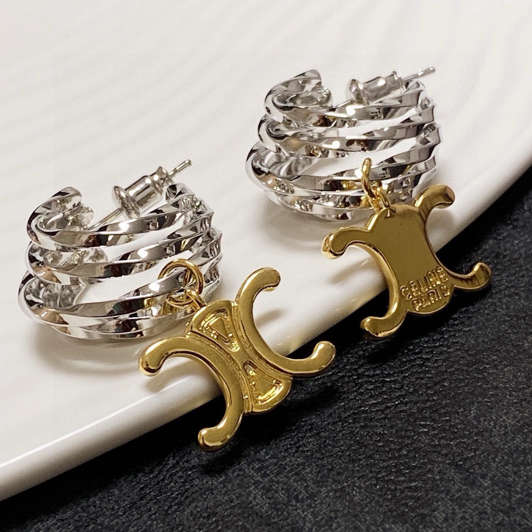 Sparkling Monogram Earrings