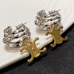 Sparkling Monogram Earrings