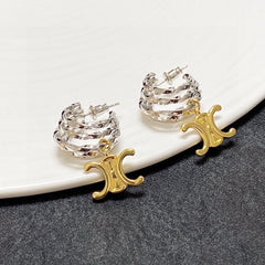 Sparkling Monogram Earrings