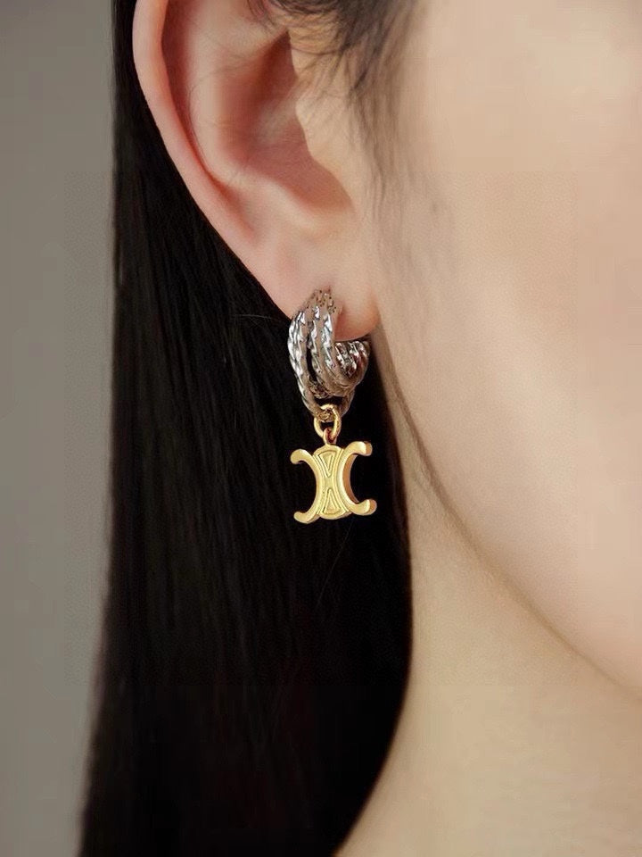 Sparkling Monogram Earrings