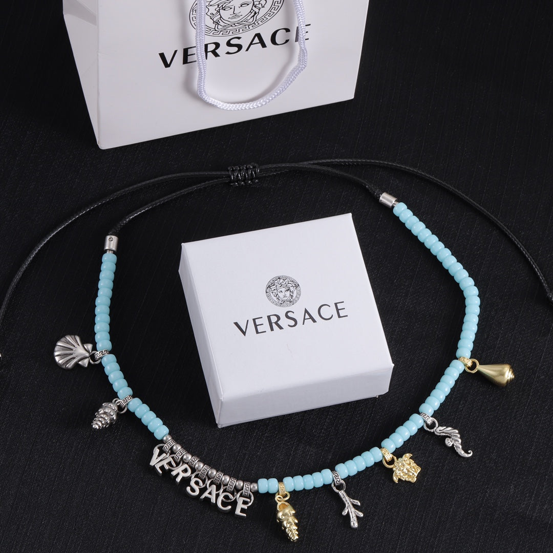 Stylish Blue Beaded Jewelry Set