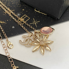 Crystal Sunflower Necklace