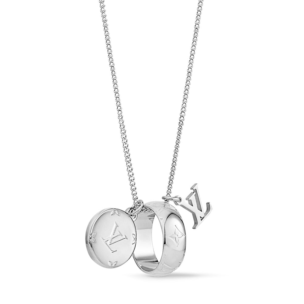 Logo round necklace