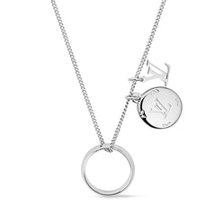 Logo round necklace