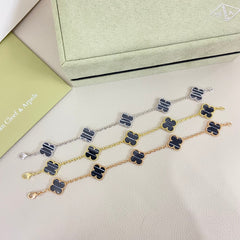 Black Jade Five-Flower Bracelet