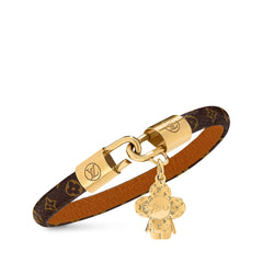 Fashion doll pendant leather bracelet