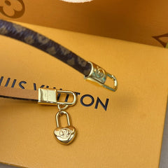 Fashion heart pendant leather bracelet