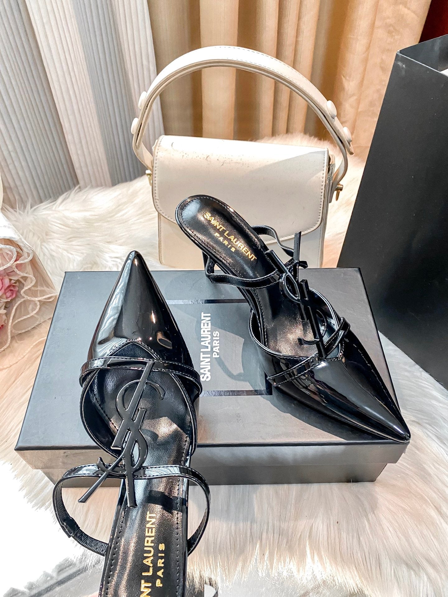 Classic Metal Buckle High Heels