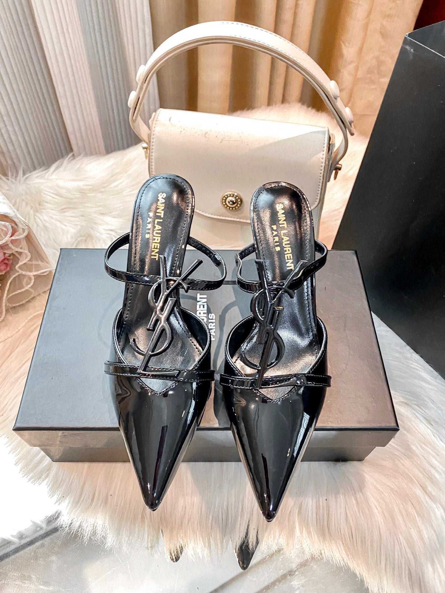 Classic Metal Buckle High Heels