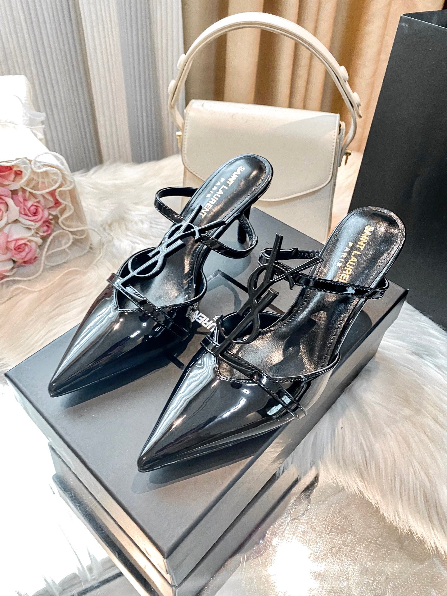 Classic Metal Buckle High Heels
