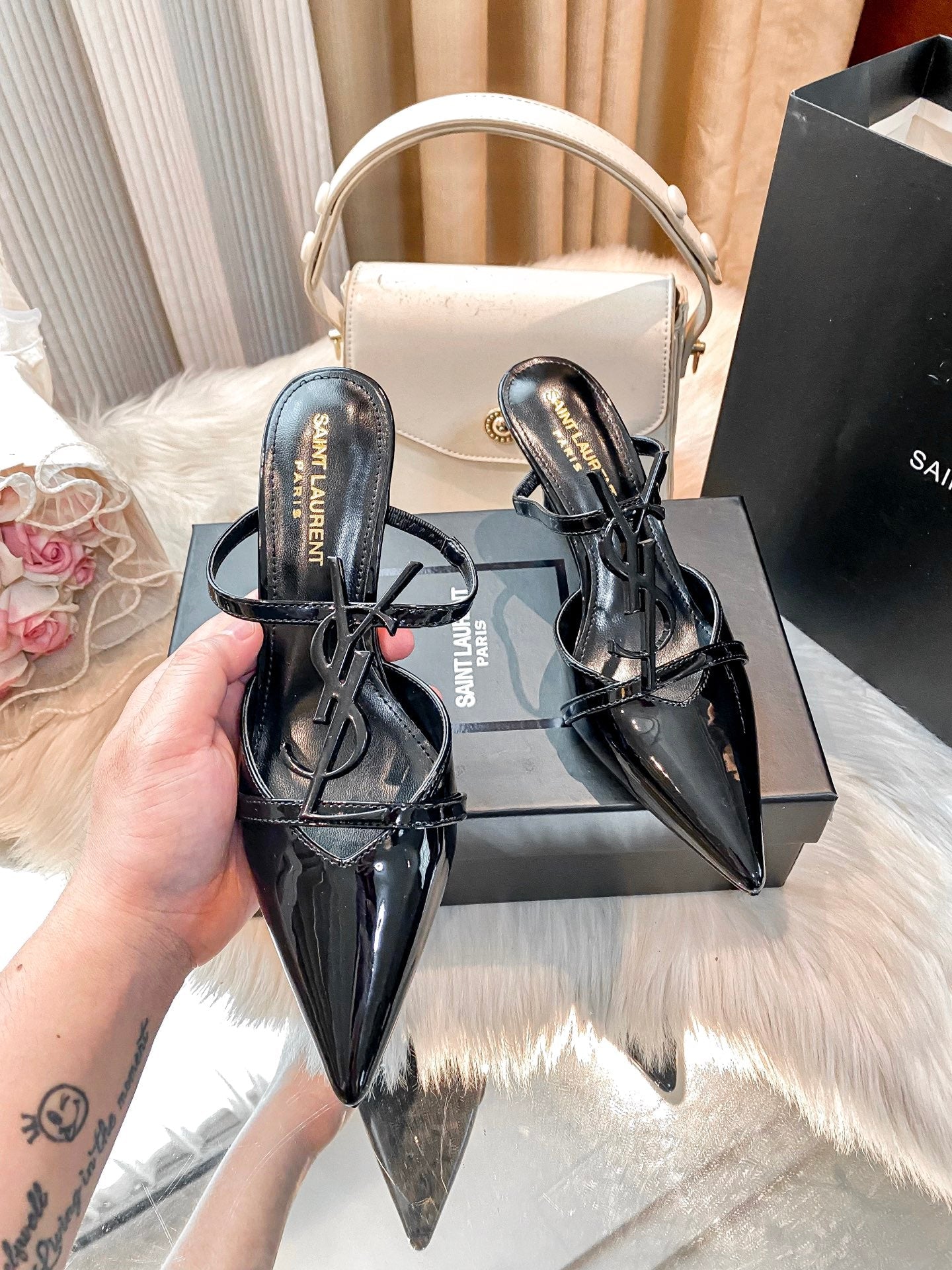 Classic Metal Buckle High Heels