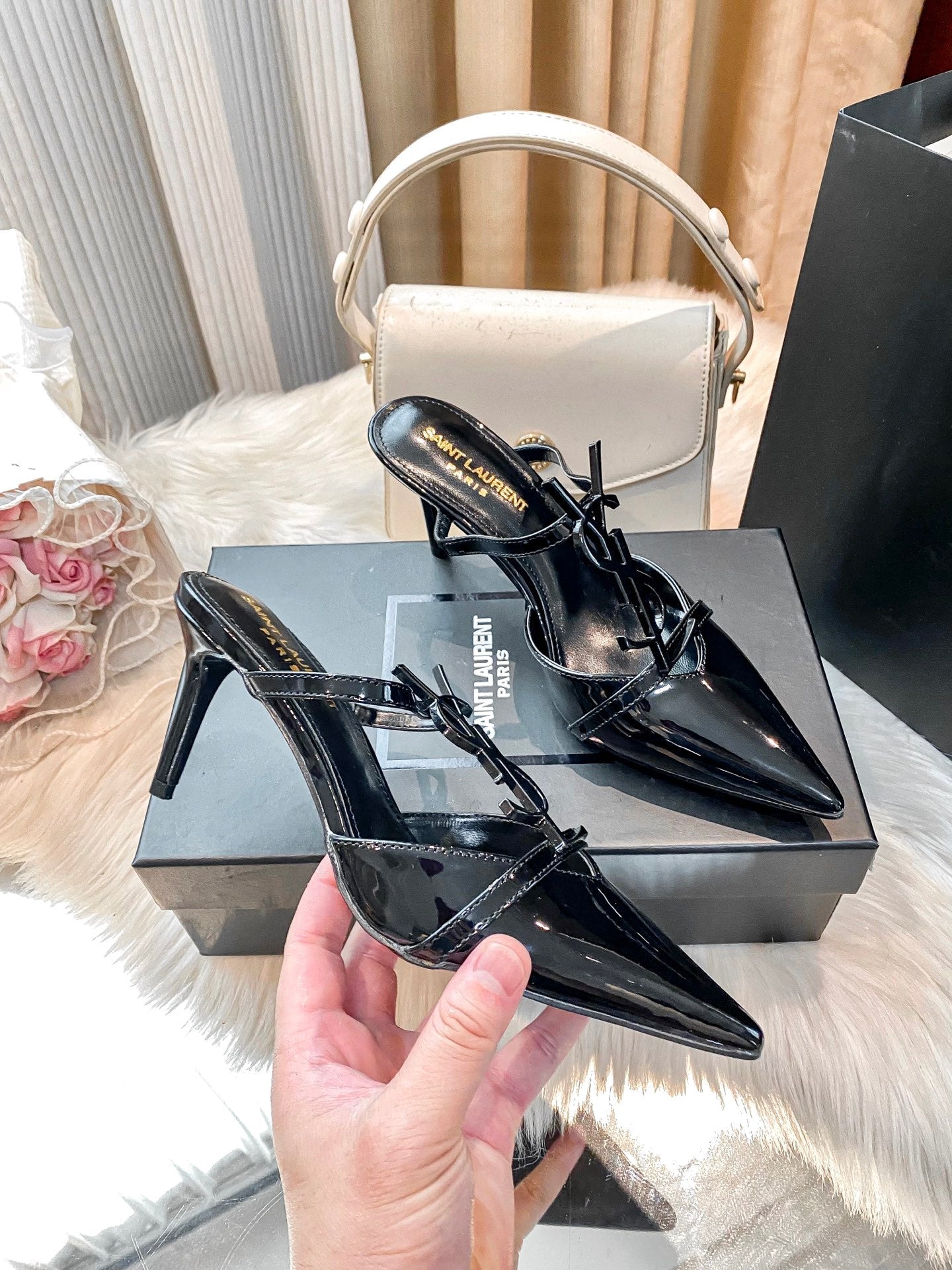 Classic Metal Buckle High Heels