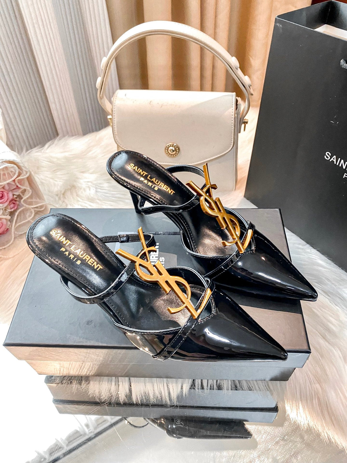 Classic Metal Buckle High Heels