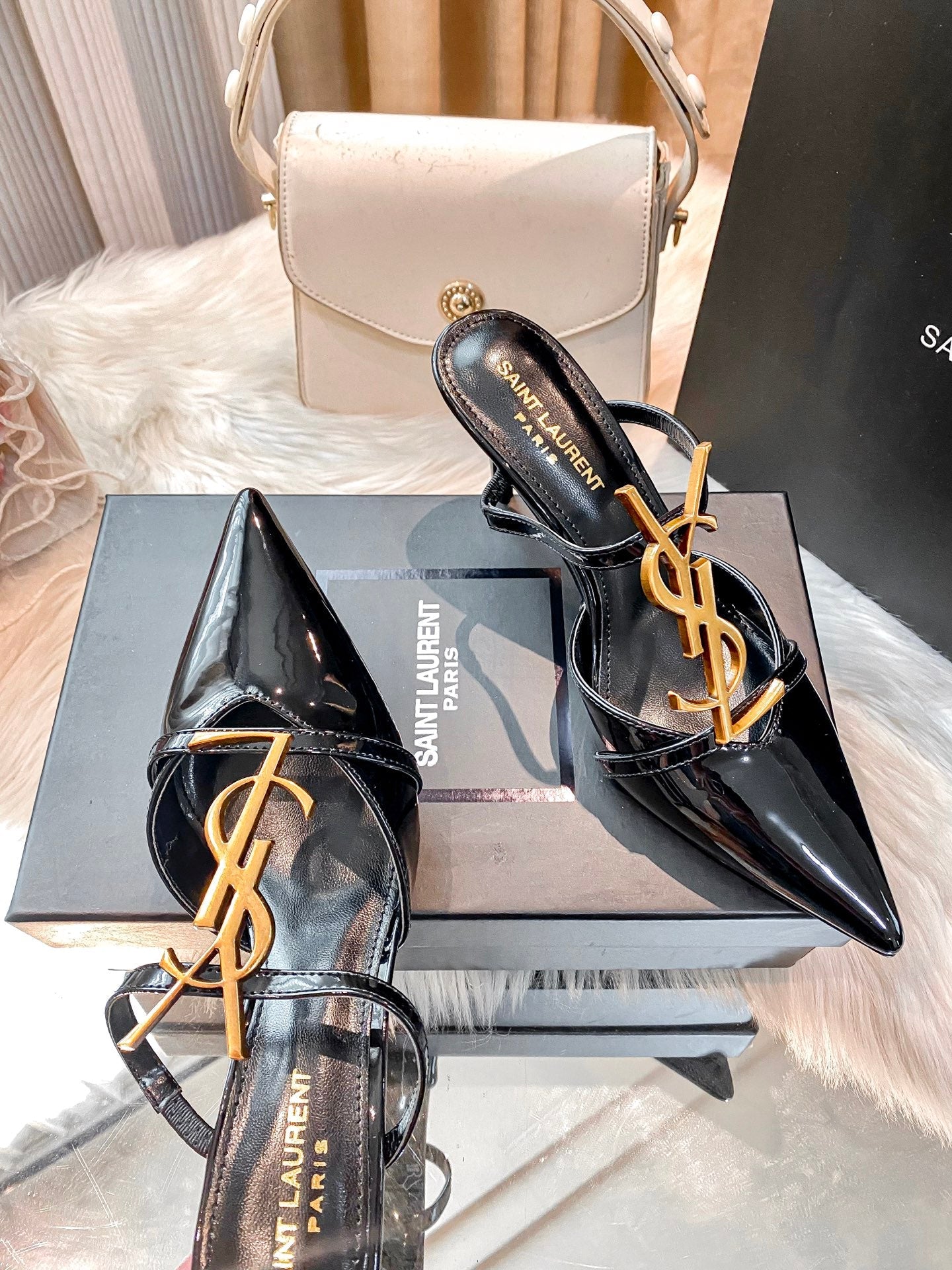 Classic Metal Buckle High Heels