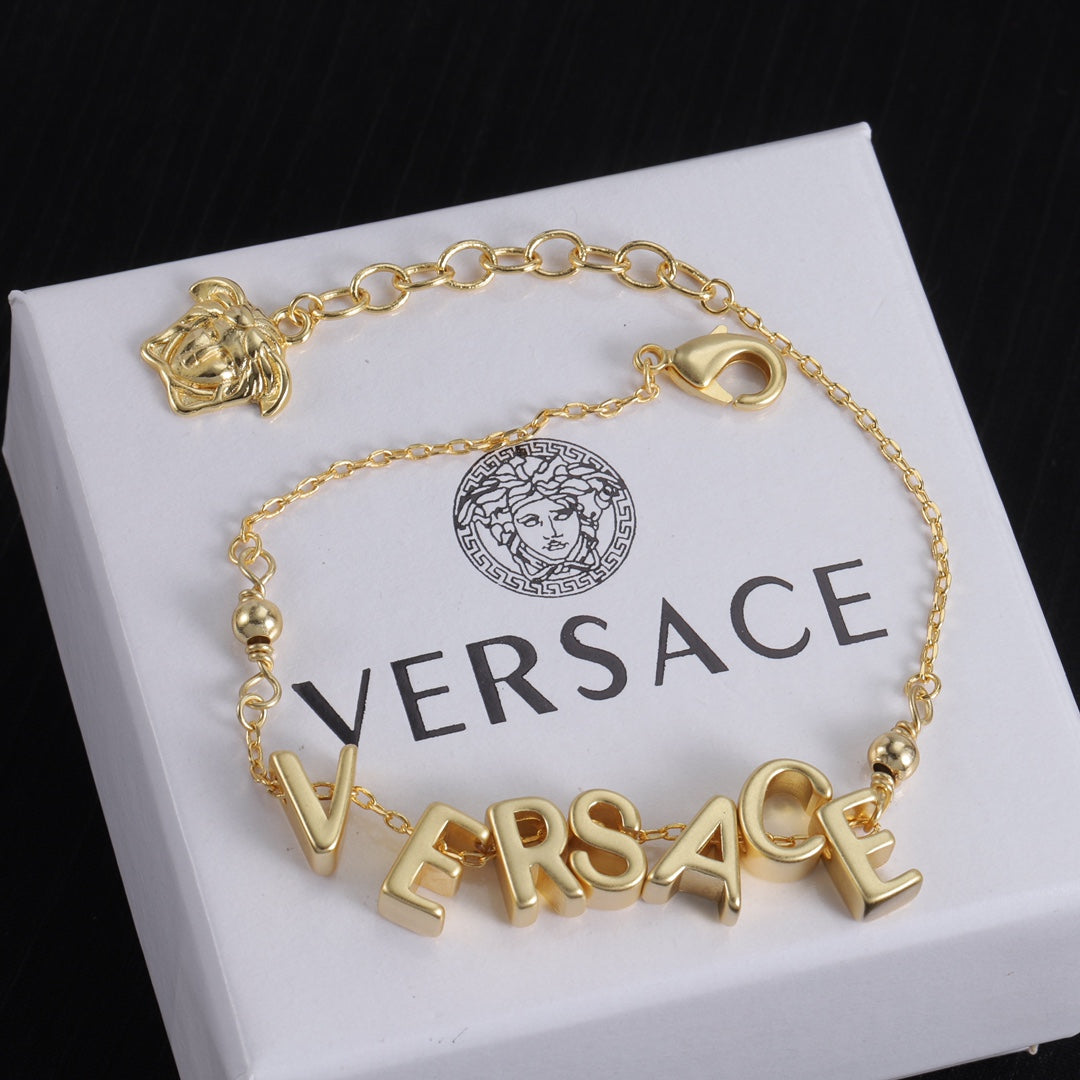 Fashionable letter pendant bracelet + necklace