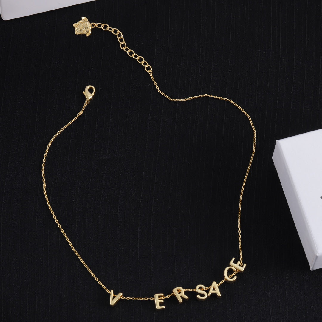 Fashionable letter pendant bracelet + necklace