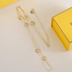 Long hoop necklace