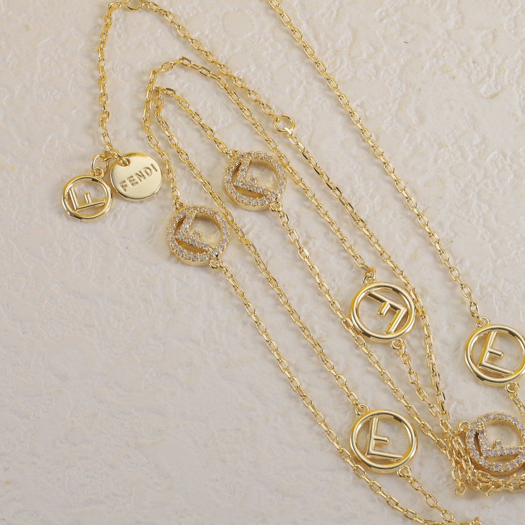 Long hoop necklace