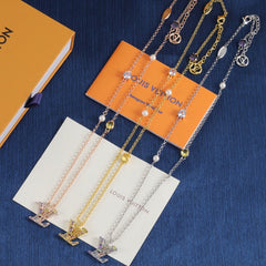 Colorful Diamond Crystal Necklace