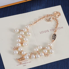 Fashionable double-layer pearl bracelet