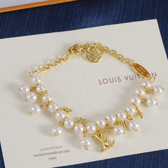 Fashionable double-layer pearl bracelet