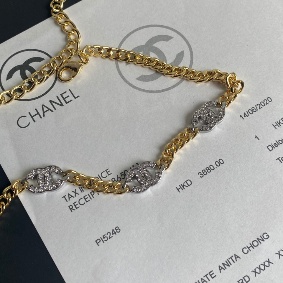 Diamond stylish elegant bracelet necklace